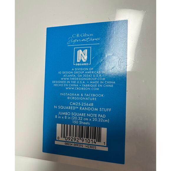 C R Gibson Signature Squared Note Pad Set - NWT - Office/School Fun / Great Gift - Picture 10 of 10